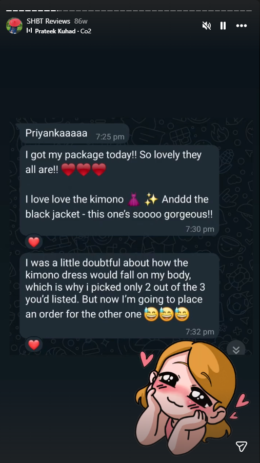 Customer testimonial